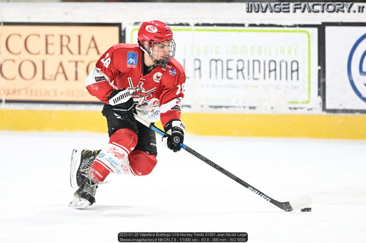2023-01-29 Valpellice Bulldogs U19-Hockey Trento 01081 Jean Nicolo Leger
